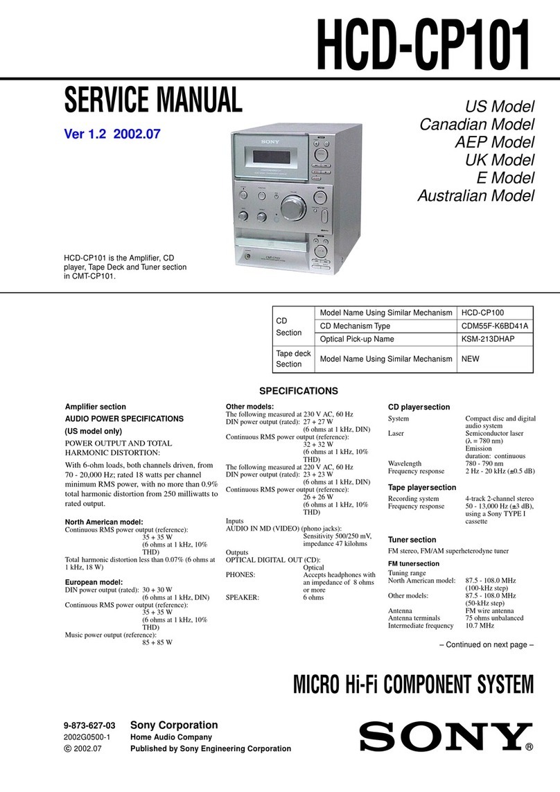 Sony HCD-CP101 Service manual