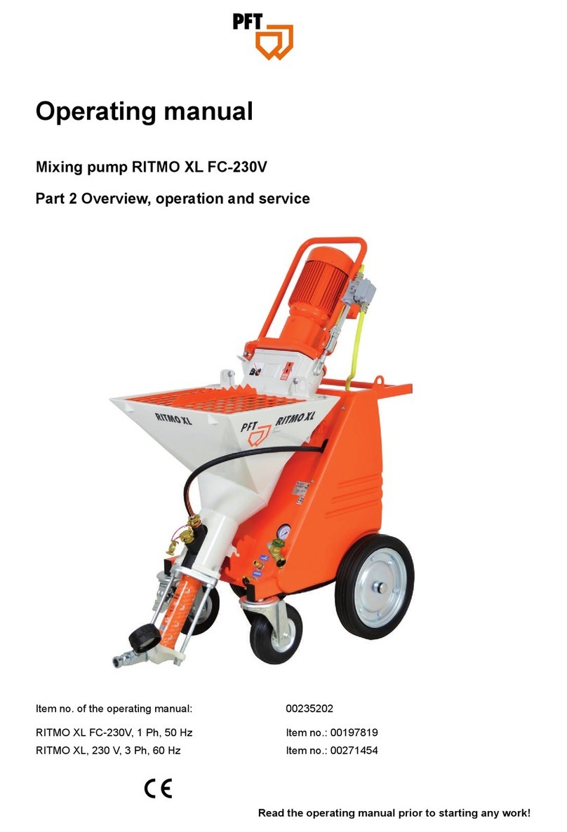PFT RITMO XL FC-230V operating manual