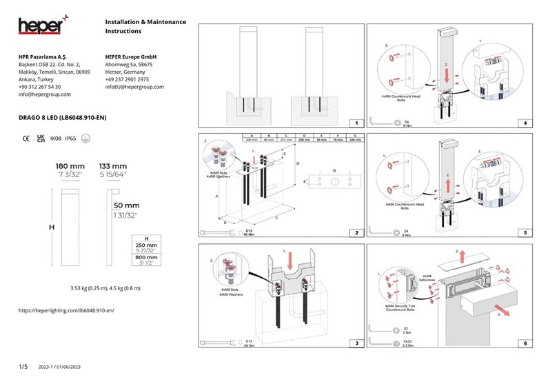 HEPER DRAGO 8 LED LB6048.910-EN User manual HEPER DRAGO 8 LED LB6048.910-EN User manual