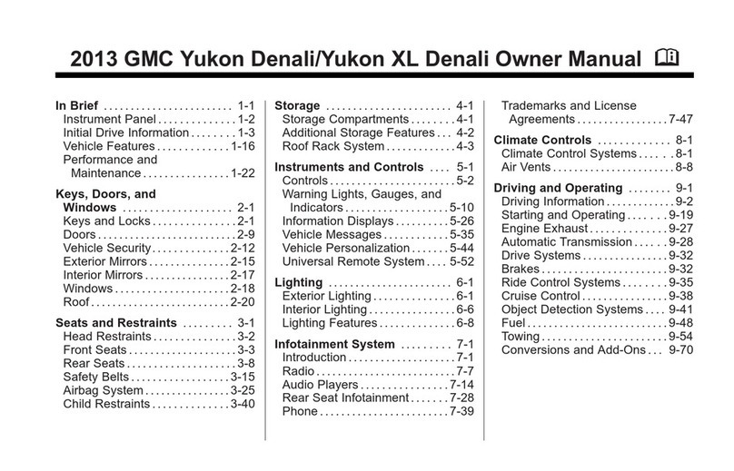 GMC Yukon Denali 2013 User manual