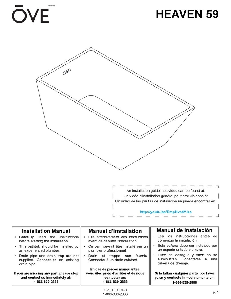 OVE HEAVEN 59 installation manual