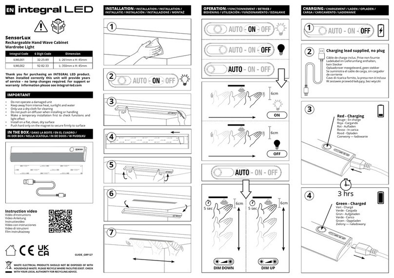 Integral LED SensorLux ILWL001 User manual