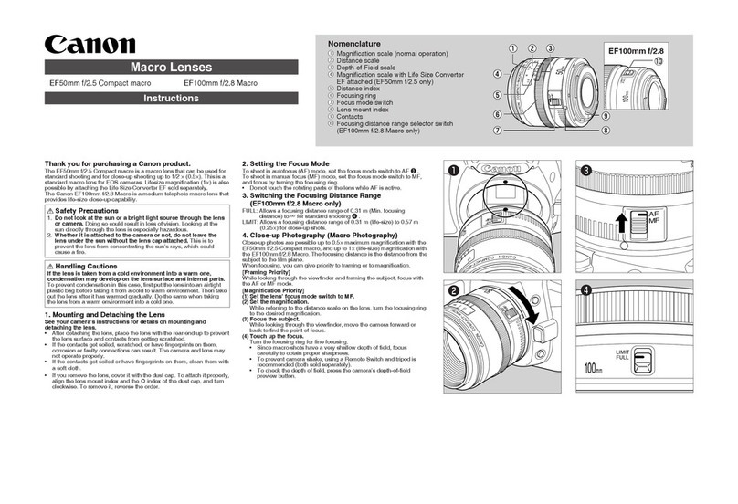 Canon EF 100mm f/2.8 Macro USM instructions