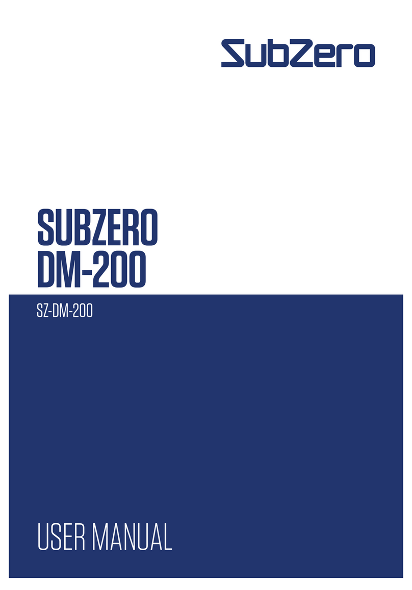 Subzero DM-200 user manual