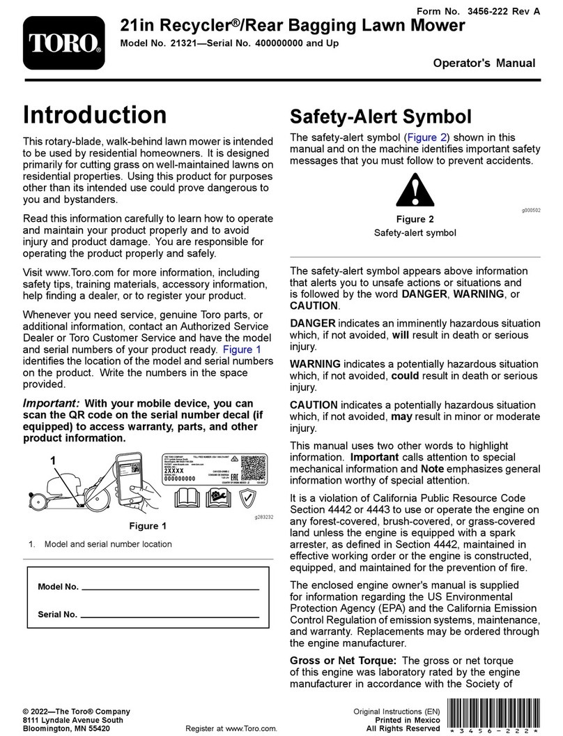 Toro Recycler 21321 User manual Toro Recycler 21321 User manual