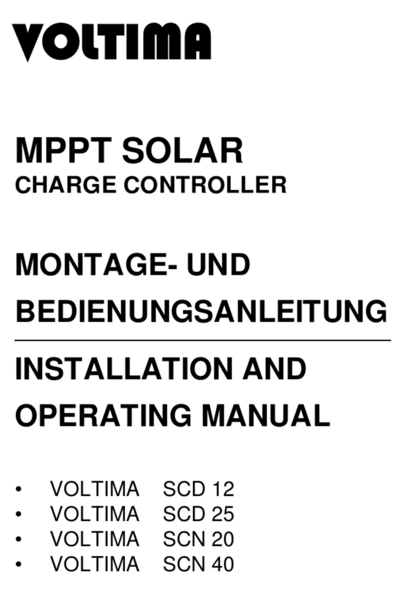 VOLTIMA SCD 12 Installation and operating manual