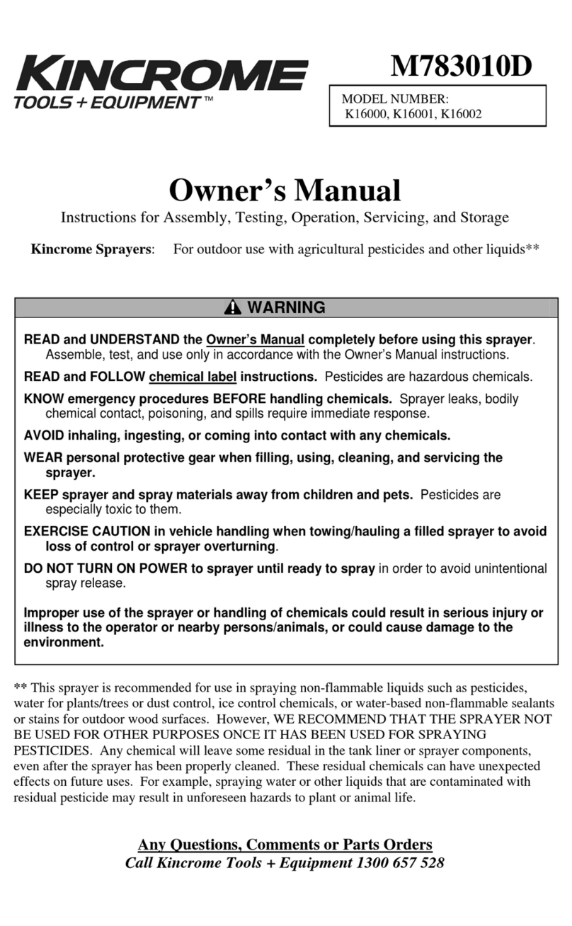 kincrome K16000 owner's manual