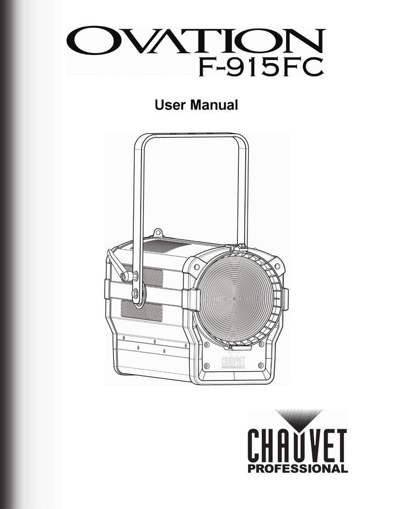 Chauvet Professional Ovation F-915FC user manual Chauvet Professional Ovation F-915FC user manual