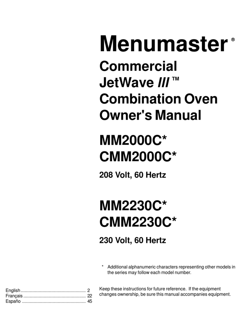 Amana Menumaster JetWave lll User manual