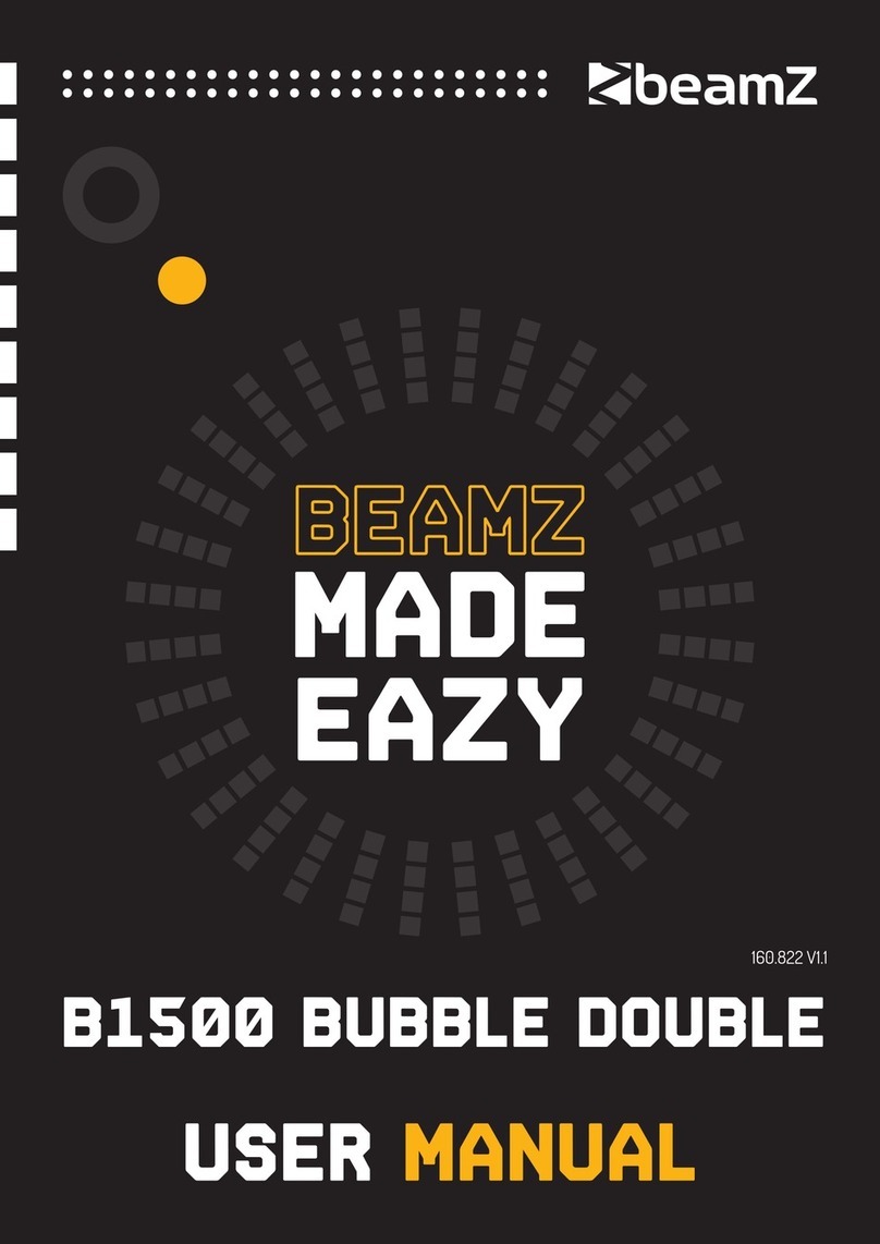 Beamz B1500 BUBBLE DOUBLE user manual