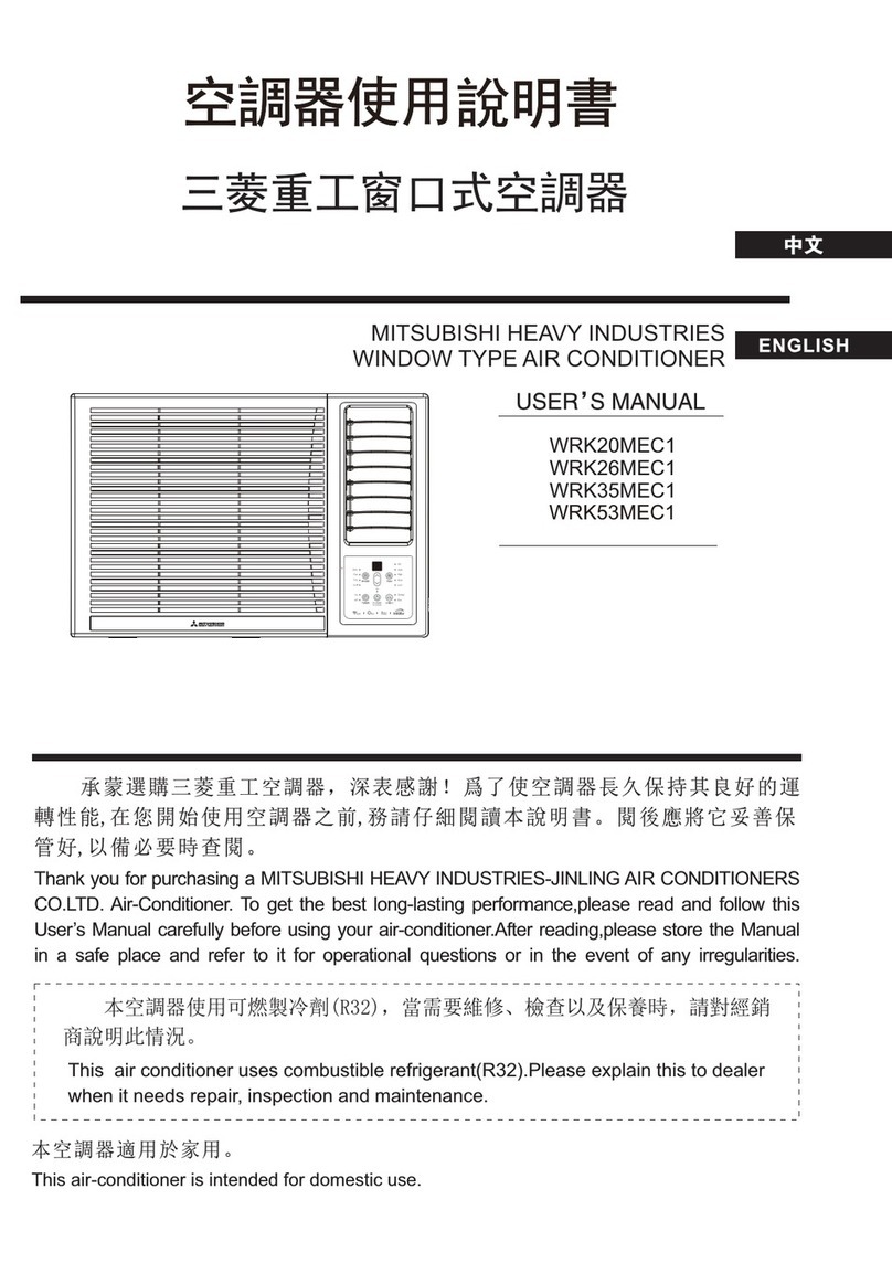 Mitsubishi Heavy Industries WRK20MEC1 User manual