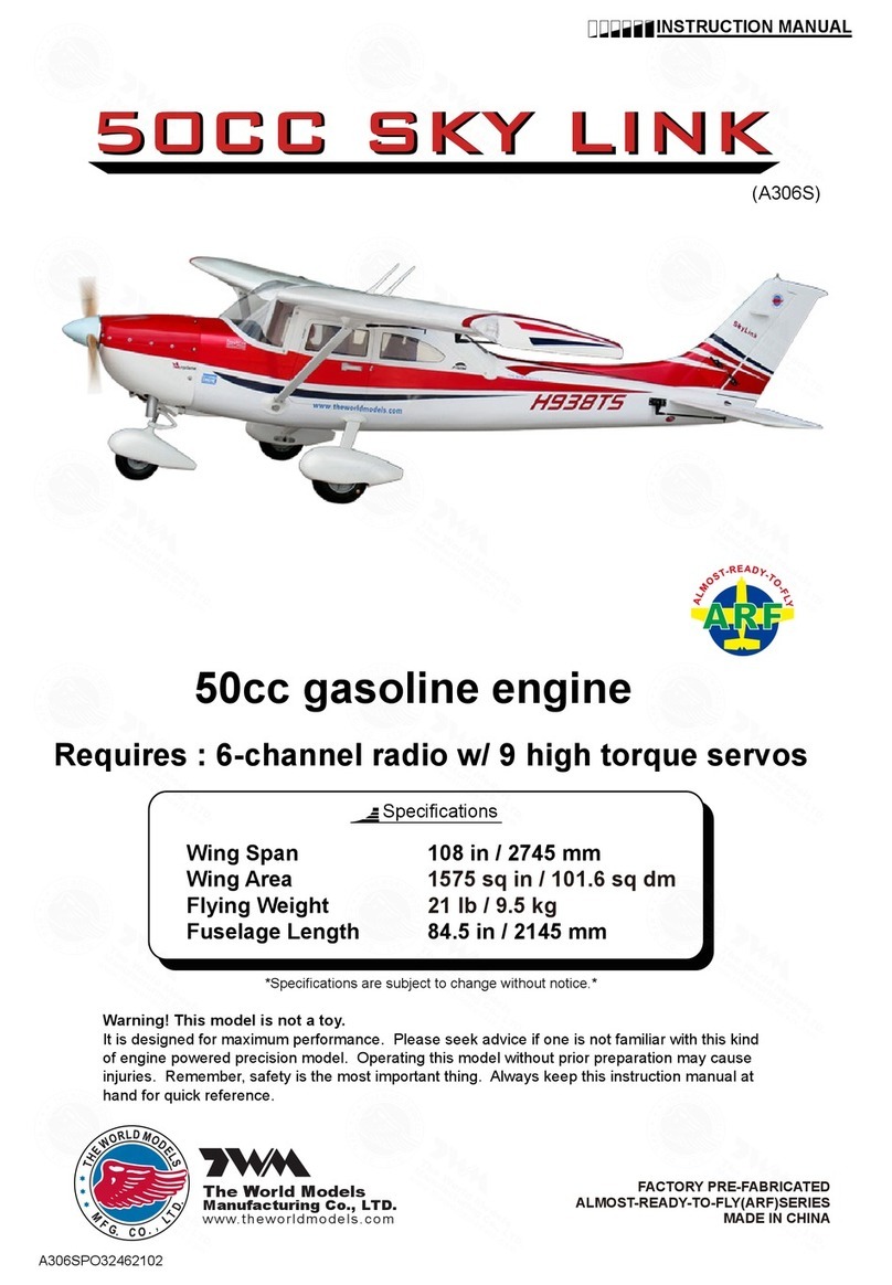The World Models Manufacturing Sky Link 50cc instruction manual The World Models Manufacturing Sky Link 50cc instruction manual