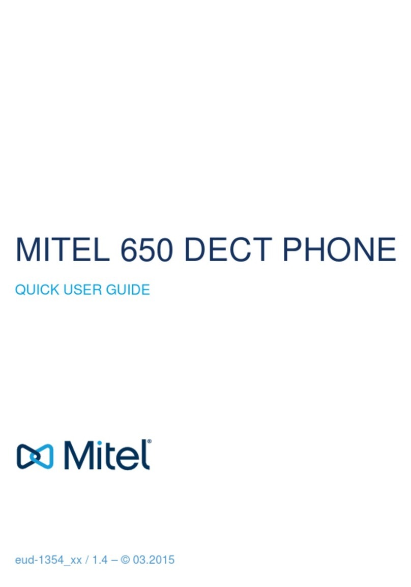 Mitel 650 Quick user guide
