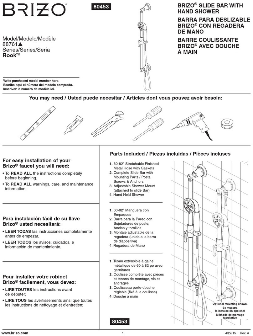 Brizo Rook 88761V Series User manual