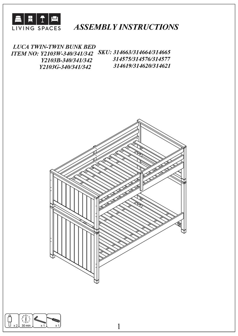 Living Spaces LUCA Y2103W-340 User manual