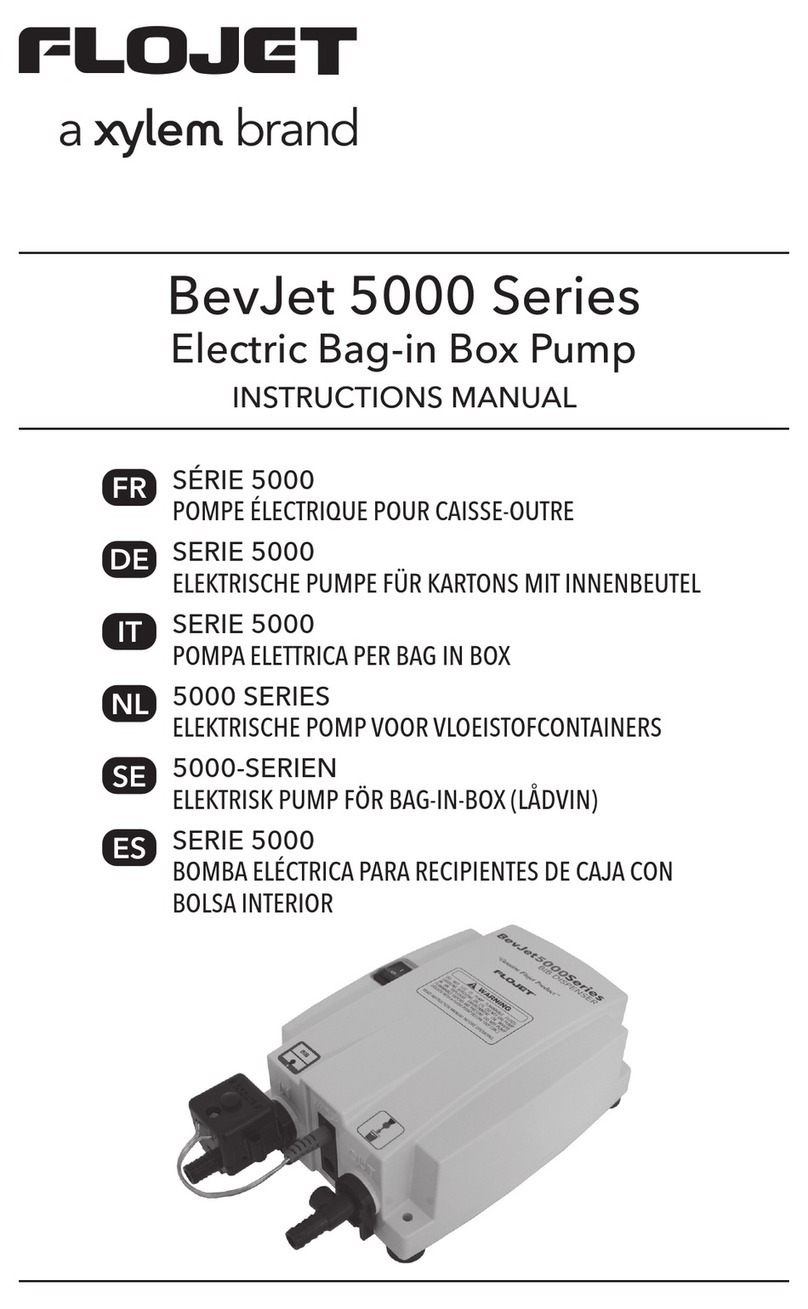 Xylem FLOJET BevJet 5000 Series instruction manual