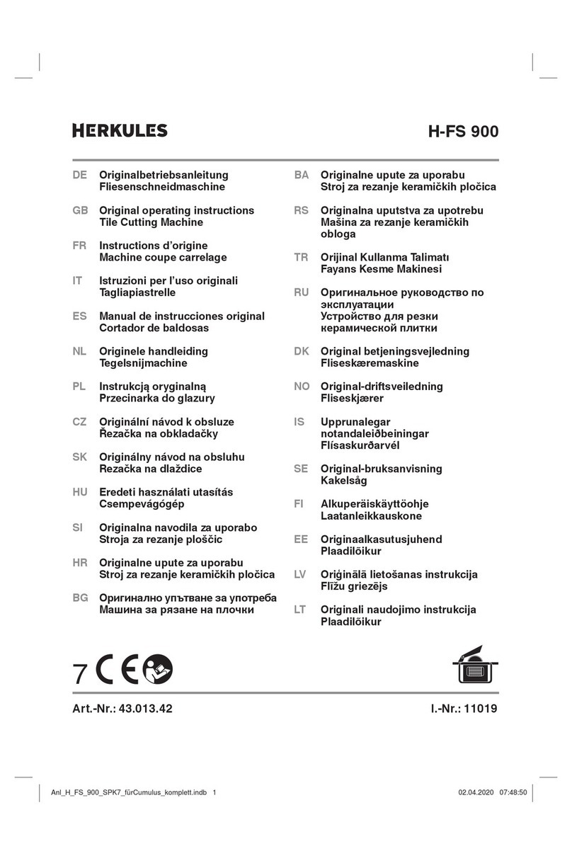 HERKULES H-FS 900 operating instructions