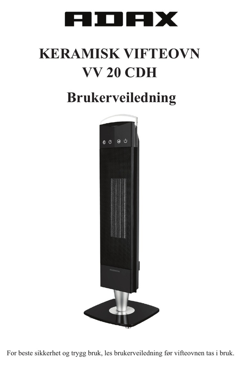 Adax VV 20 CDH User manual