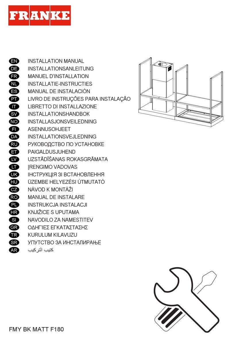 Franke FMY BK MATT F180 installation manual