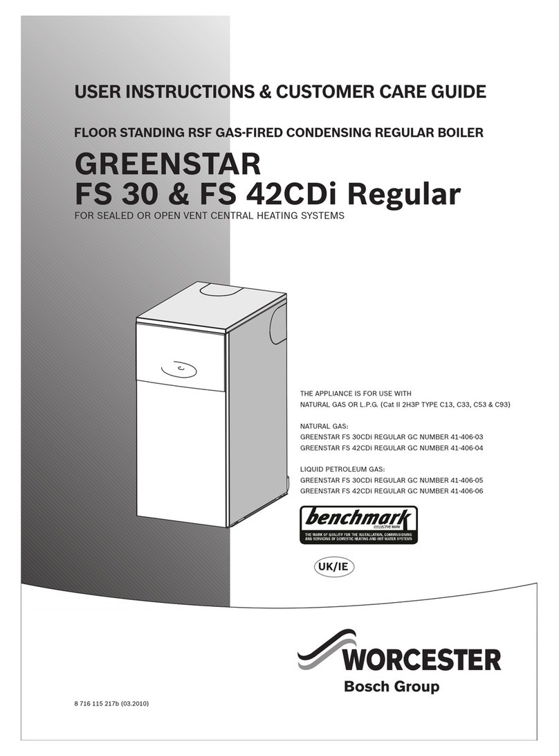 Bosch WORCESTER GREENSTAR FS 30CDi REGULAR GC User manual