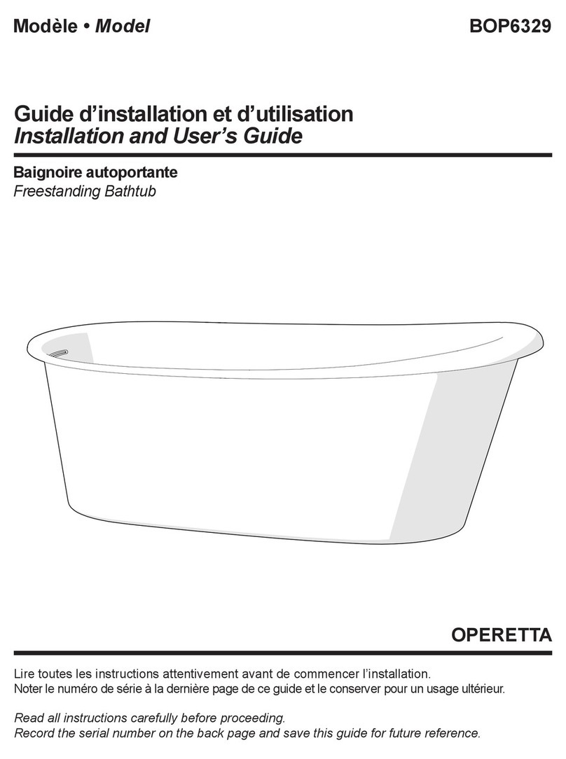 Fleurco OPERETTA BOP6329 Installation and user guide