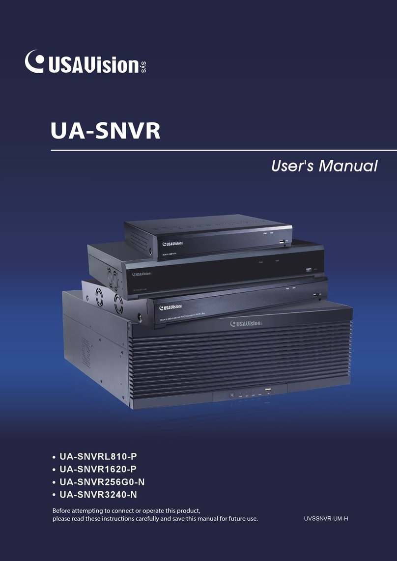 USAVision UA-SNVRL810-P user manual