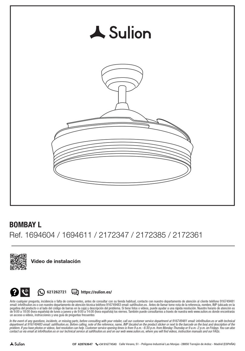 Sulion BOMBAY L 1694604 User manual