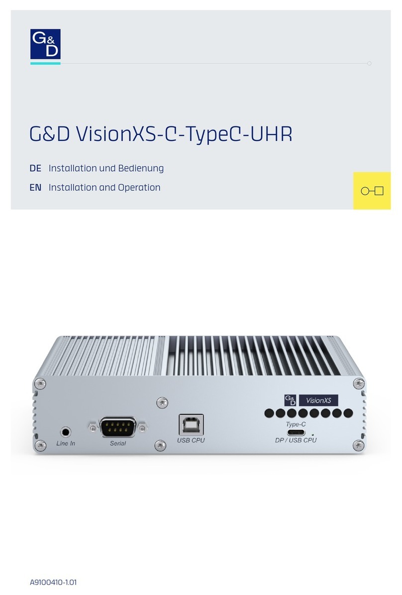 G&D VisionXS-C-TypeC-UHR User manual