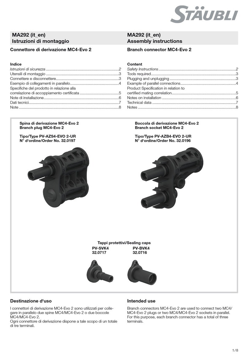 Staubli MC4-Evo 2 Assembly instructions