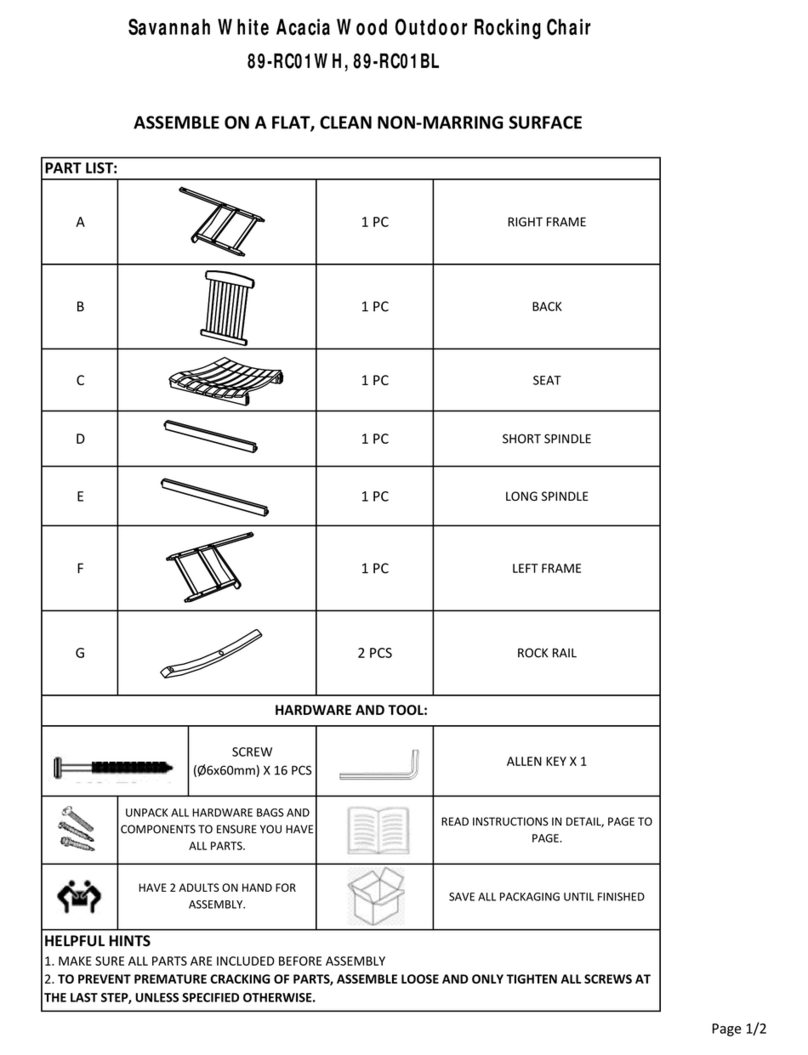 Savannah 89-RC01WH quick start guide