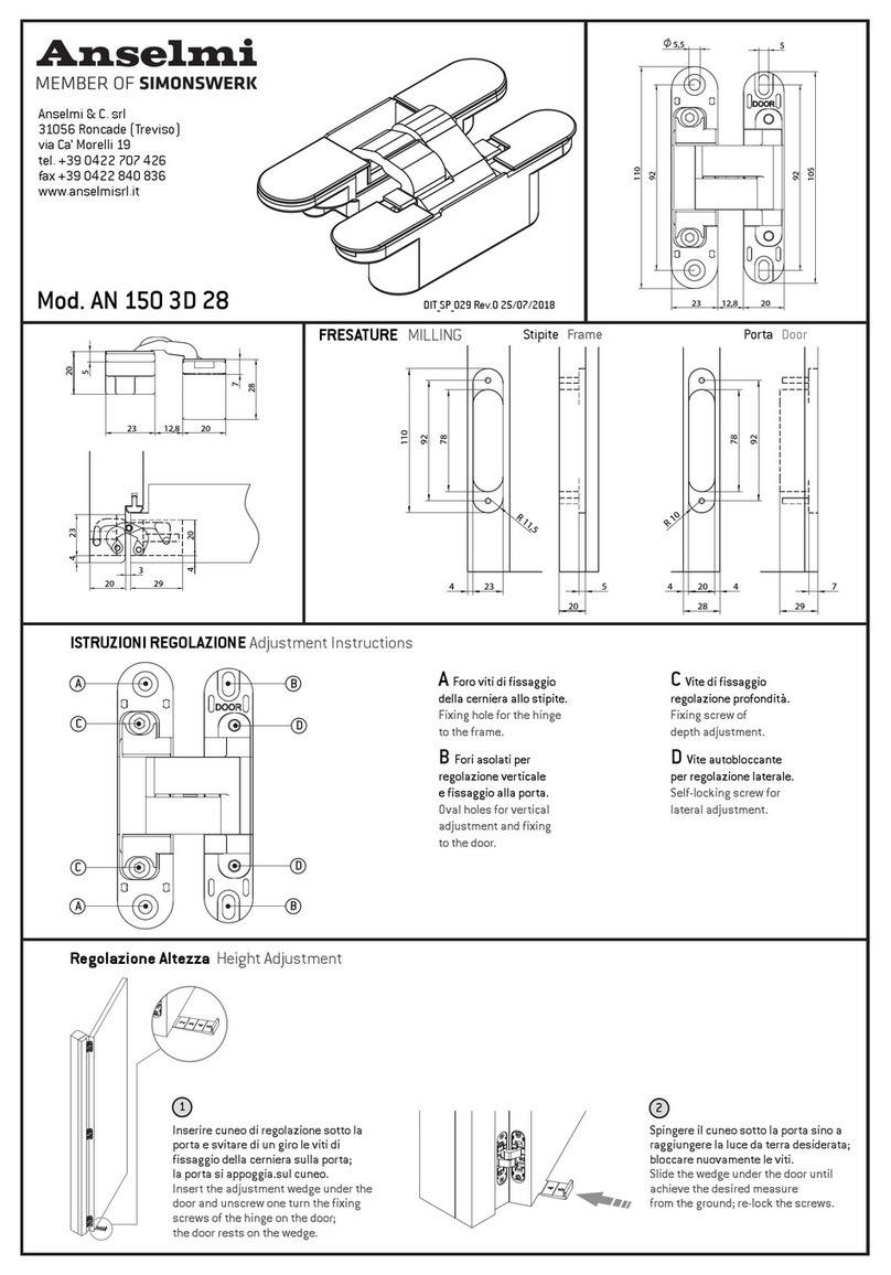 SIMONSWERK Anselmi AN 150 3D 28 User manual