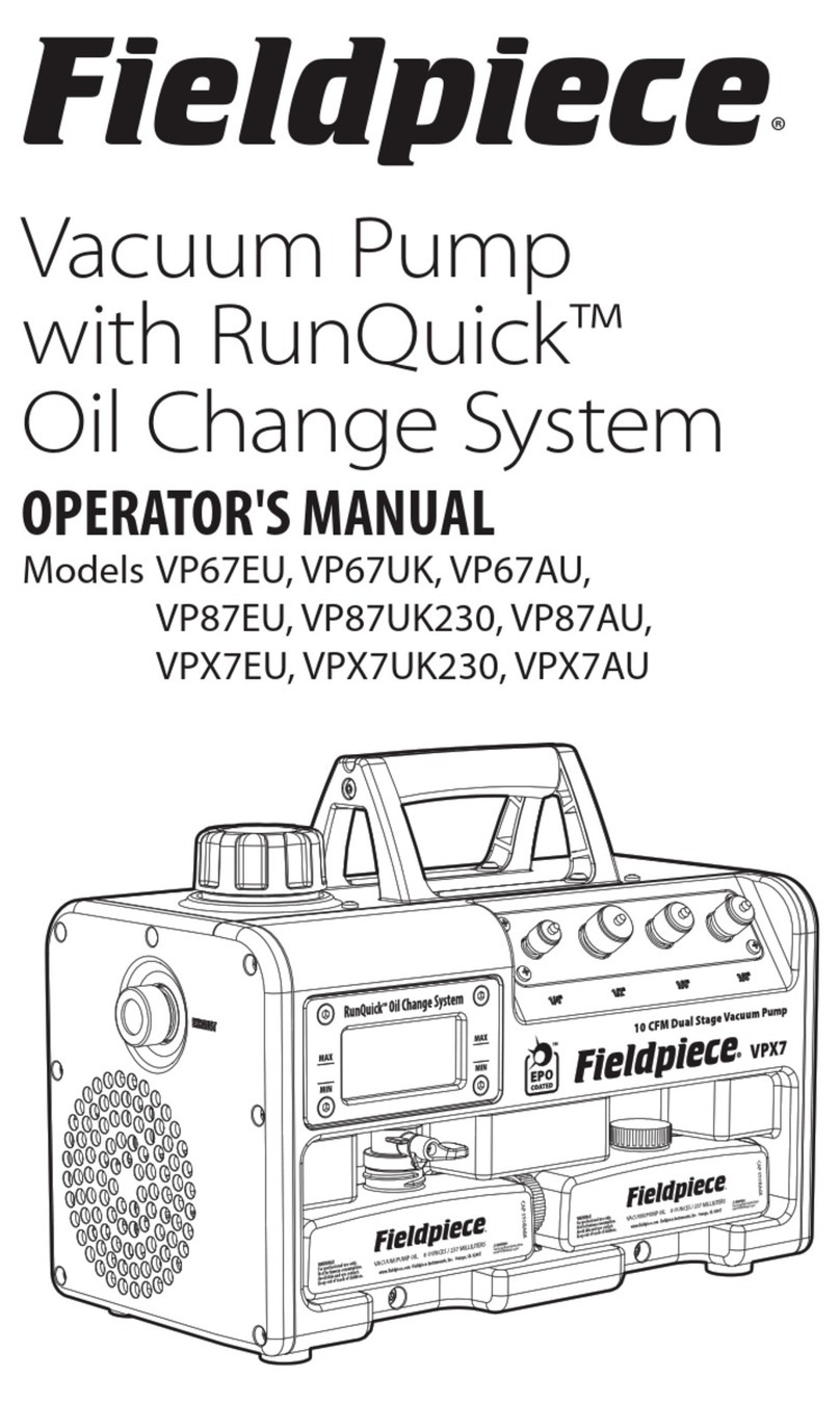 Fieldpiece VP67EU Operator's manual