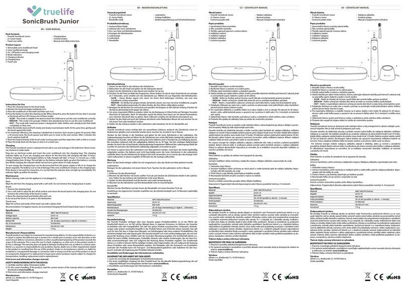 TrueLife SonicBrush Junior user manual