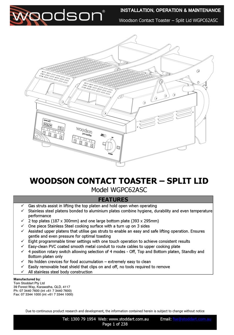 Woodson WGPC62ASC Installation, Operation & Maintenance Installation, Operation & Maintenance Instructions