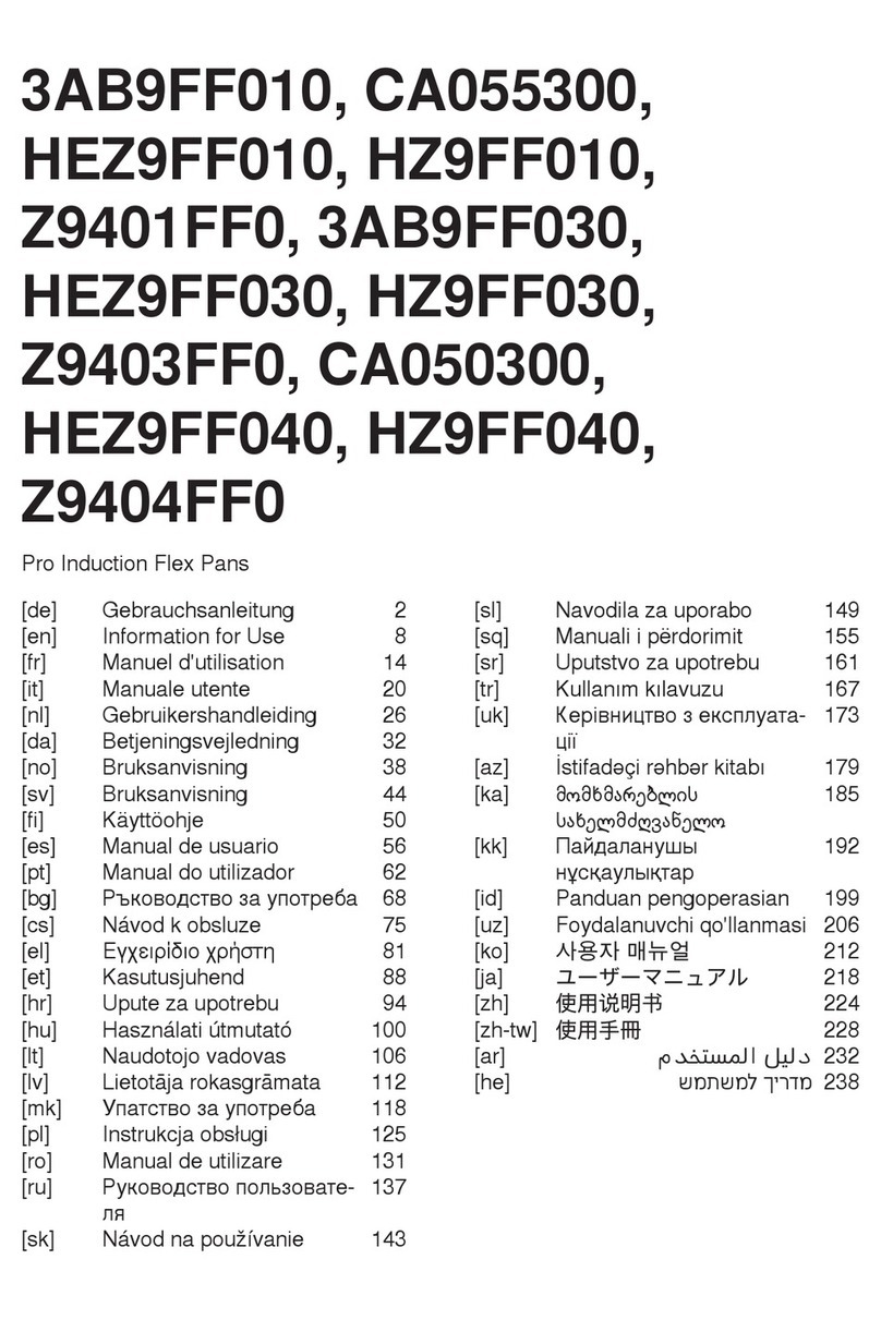BSH 3AB9FF010 INFORMATION FOR USE