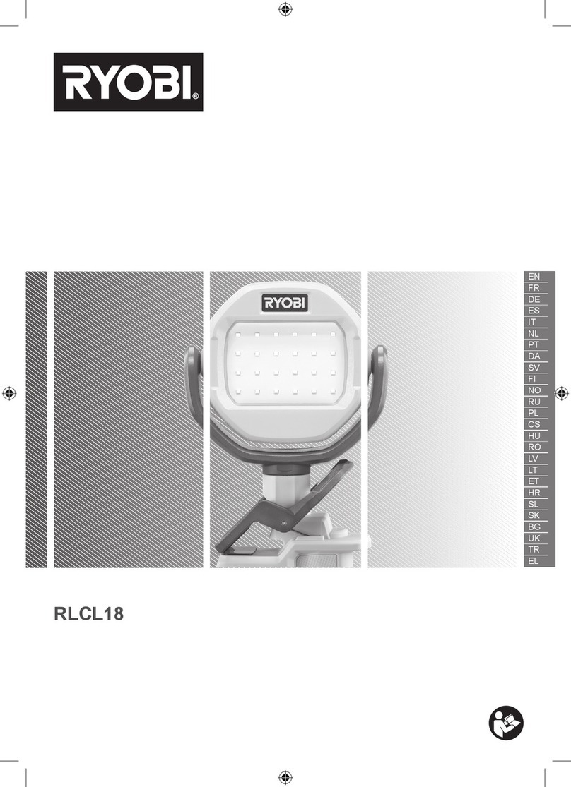 Ryobi RLCL18-0 User manual