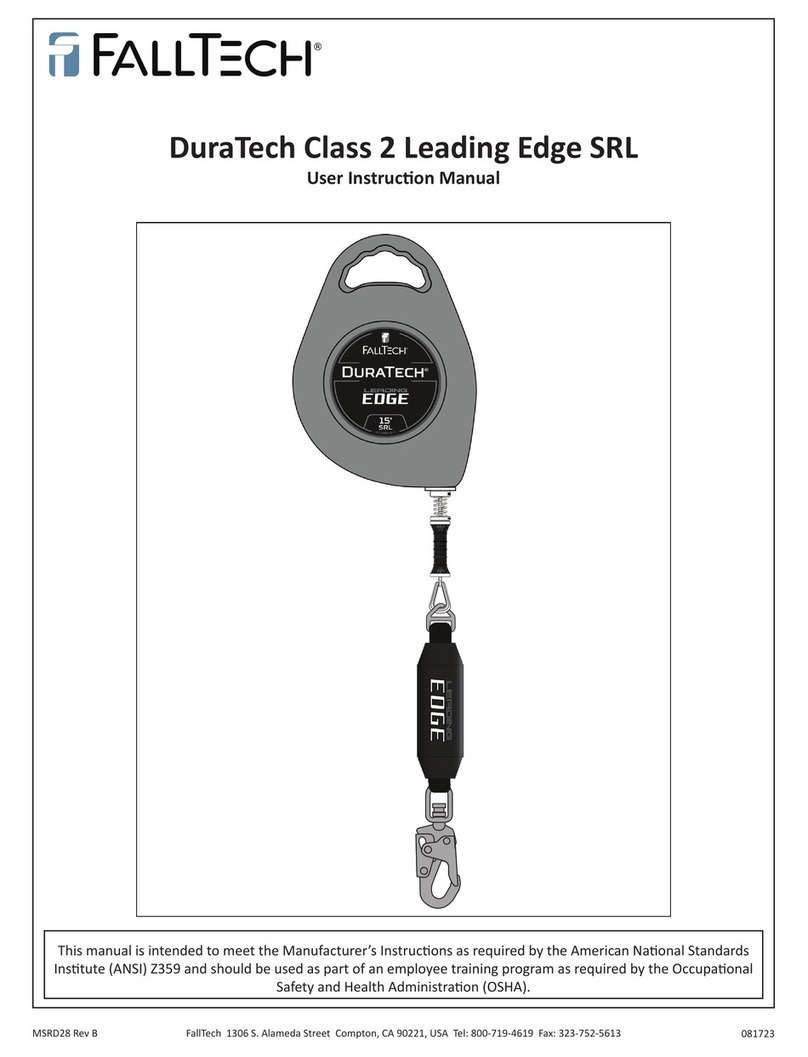 Falltech DuraTech Class 2 Leading Edge SRL Operator's manual