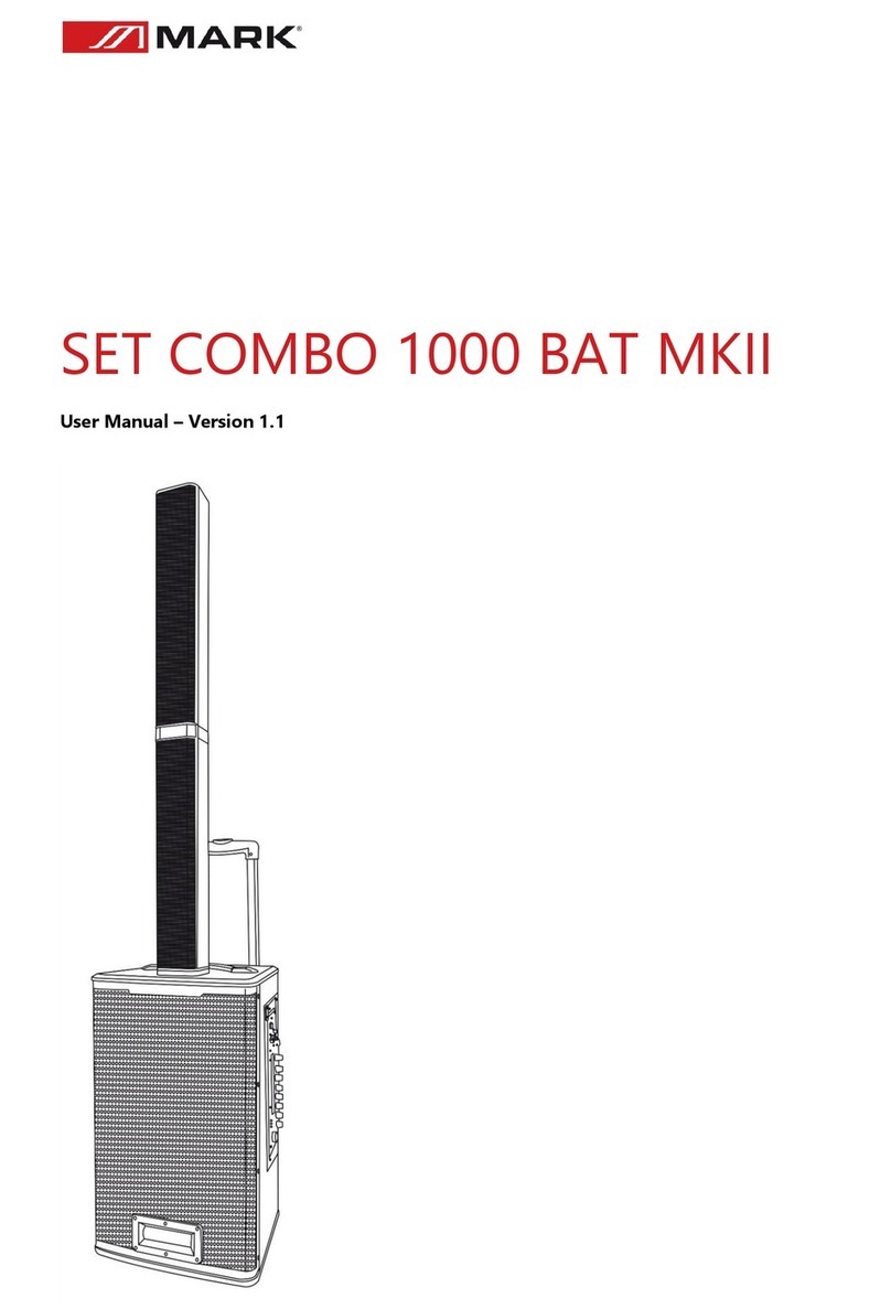 Mark SET COMBO 1000 BAT MKII user manual