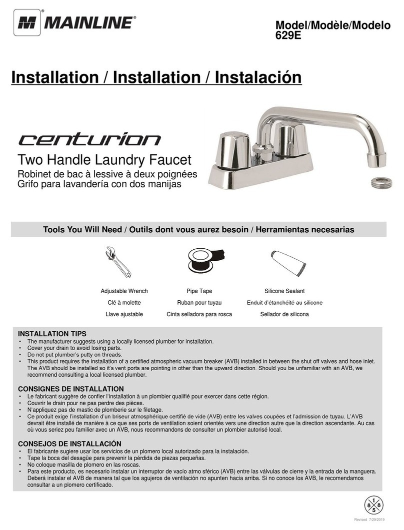 MAINLINE Centurion 629E User manual MAINLINE Centurion 629E User manual