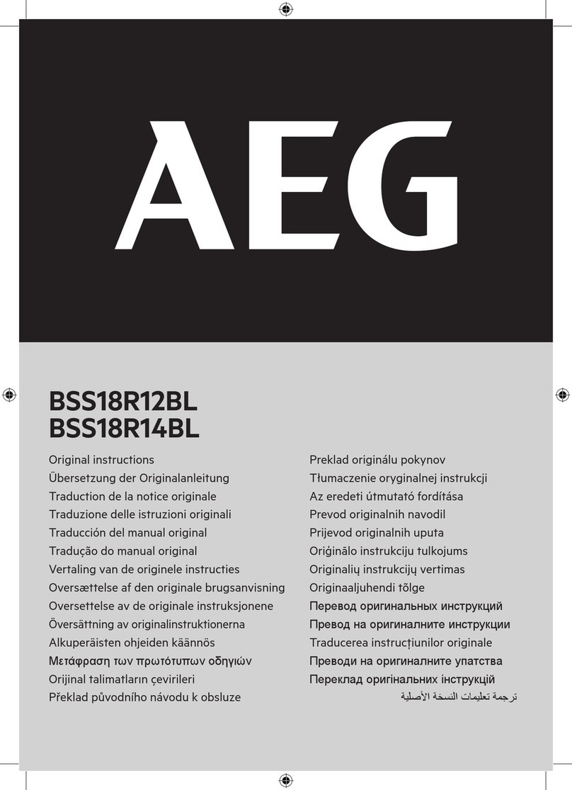 AEG BSS18R12BL User manual