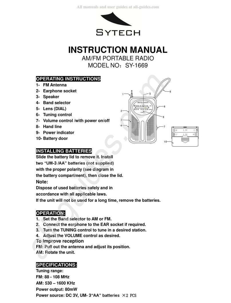 Sytech SY-1669 instruction manual