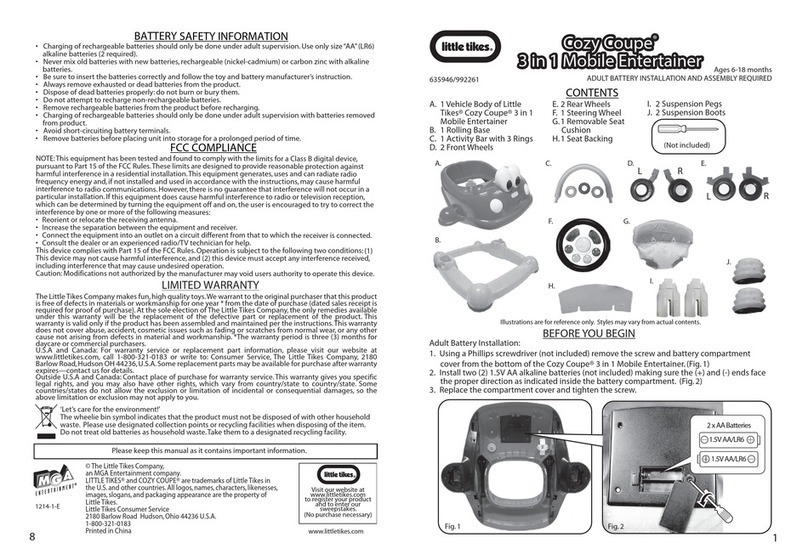 Little Tikes Cozy Coupe 3 in 1 Mobile Entertainer manual Little Tikes Cozy Coupe 3 in 1 Mobile Entertainer manual