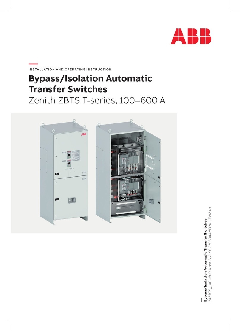 ABB Zenith ZBTS T Series Installation and operating instruction