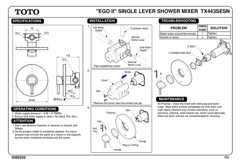 Toto EGO II TX443SESN manual