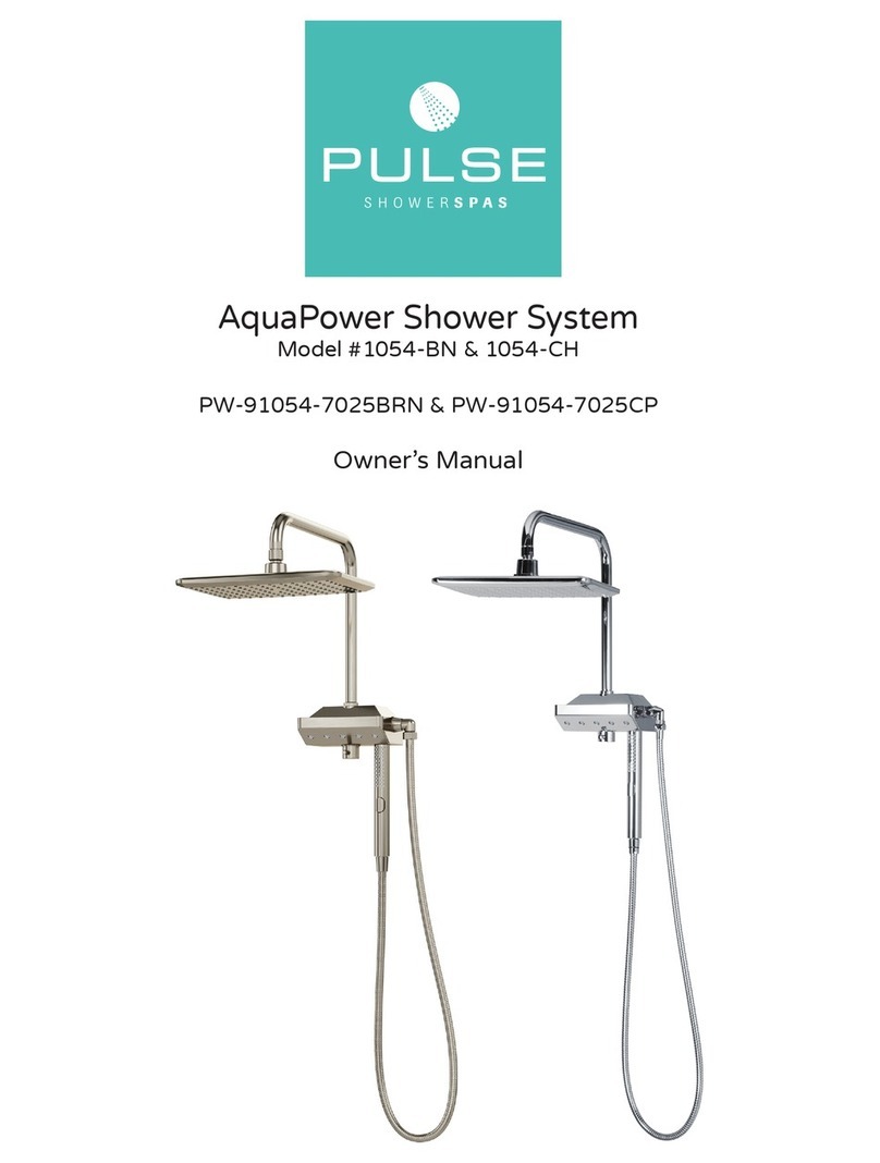 Pulse Shower Spas AquaPower 1054-BN User manual