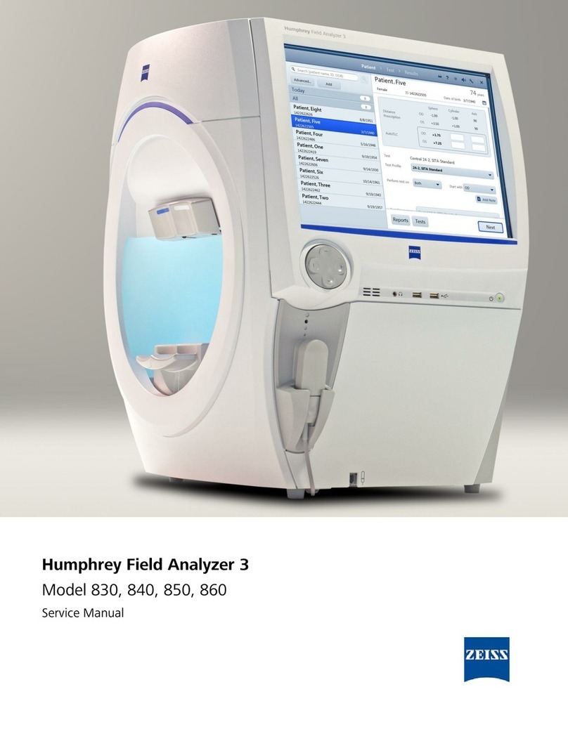 Zeiss Humphrey Field Analyzer 3 User manual Zeiss Humphrey Field Analyzer 3 User manual