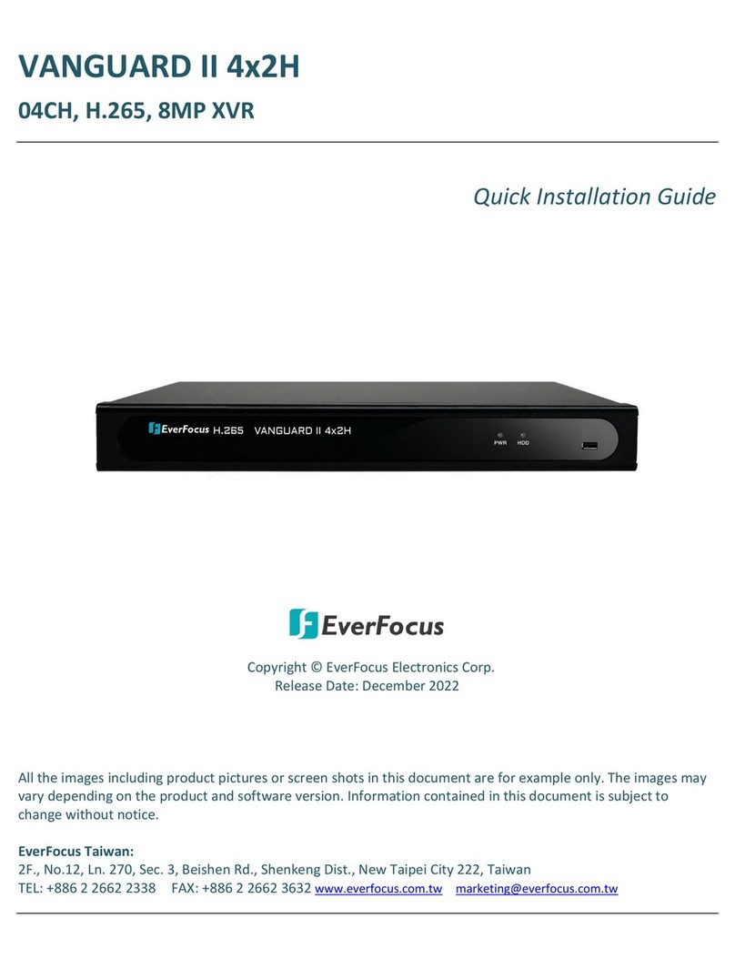 EverFocus VANGUARD II 4x2H User manual
