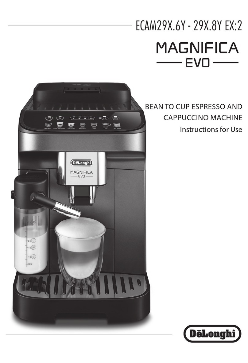 DeLonghi Magnifica Evo ECAM29 6 Series Instructions for use
