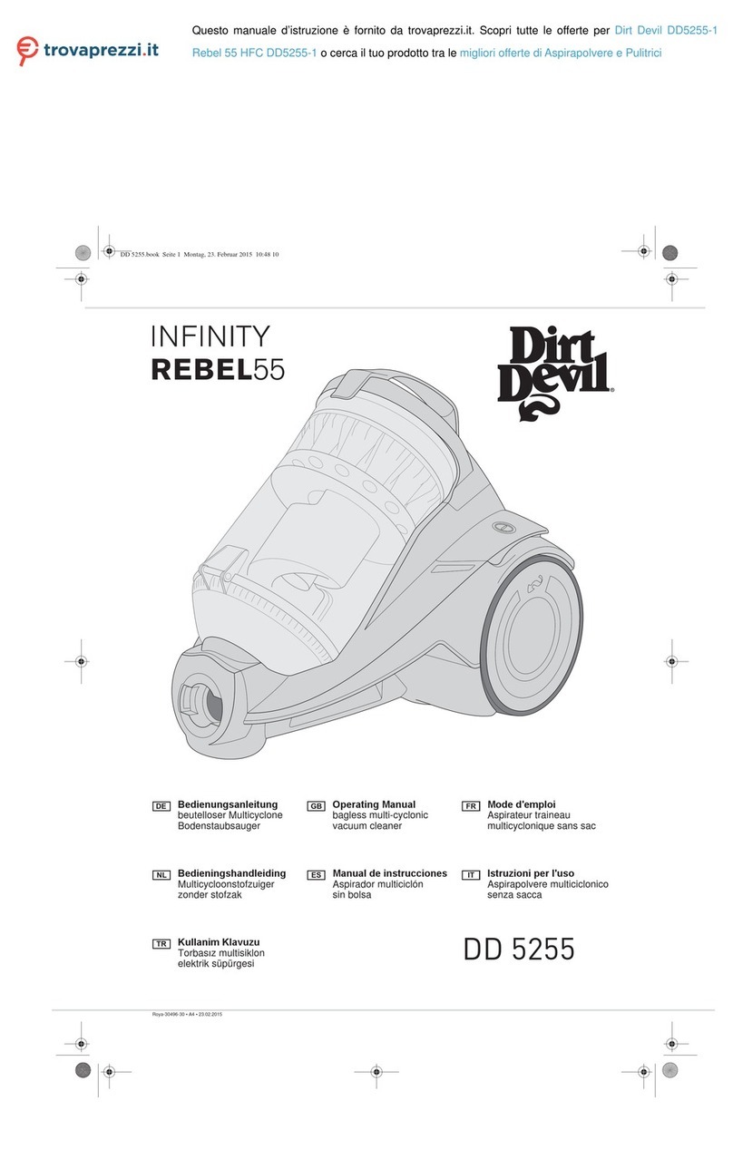 Dirt Devil DD 5255 User manual