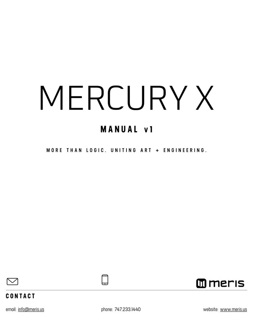 Meris MERCURY X manual